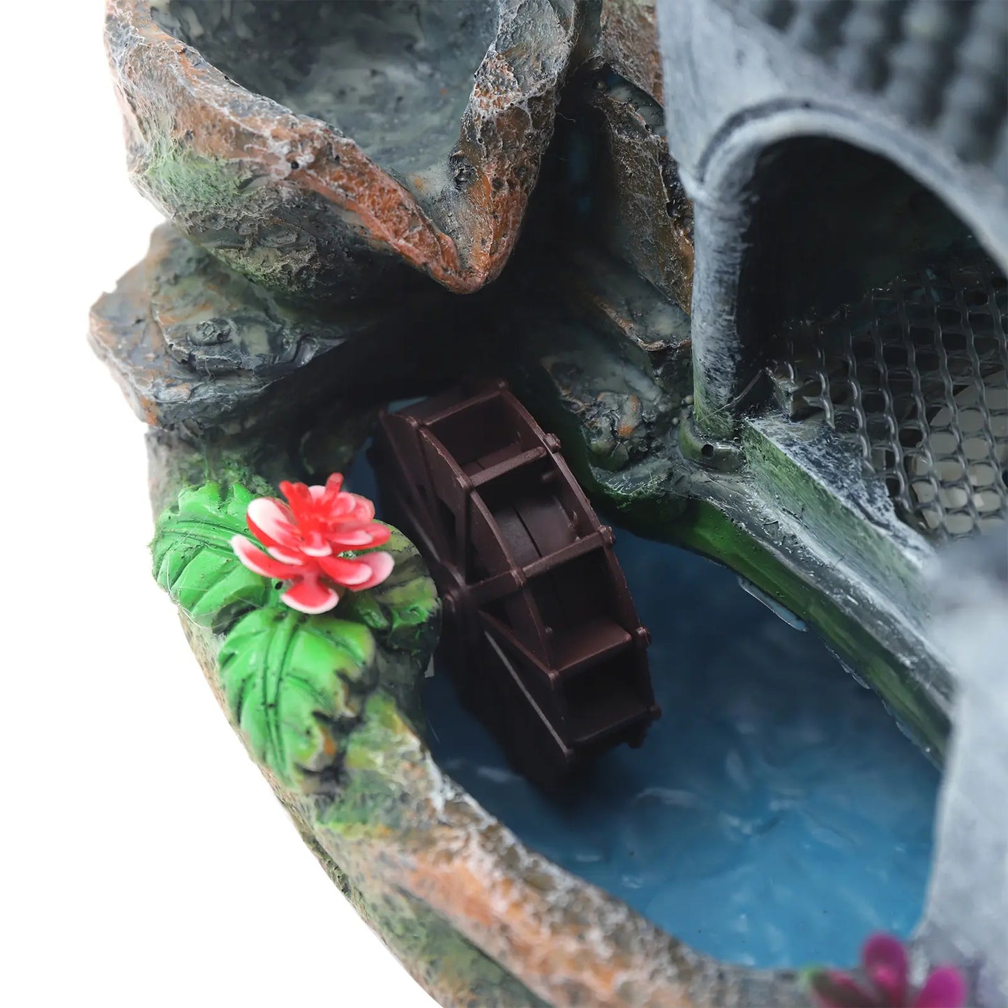 Desktop Mini Waterfall Fountain with LED Light, Stress Relief Home Decor & Gift