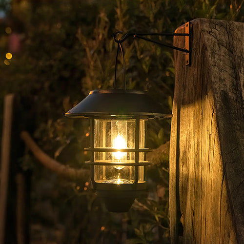 2 Pack Solar Wall Lanterns, IP65 Waterproof Dusk to Dawn Hanging Lights
