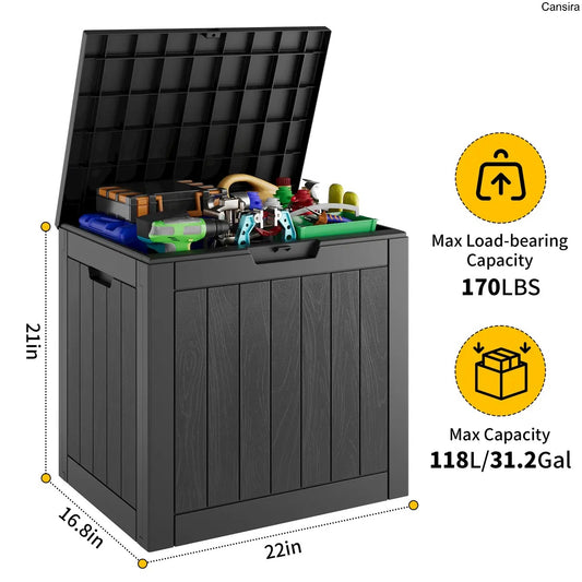 Weatherproof Lockable Outdoor Storage Box
