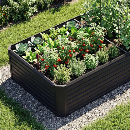 Raised Garden Bed Kit Planter Box Set with Gloves