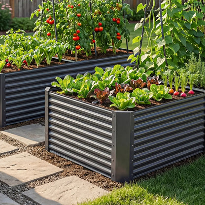 Raised Garden Bed Kit Planter Box Set with Gloves
