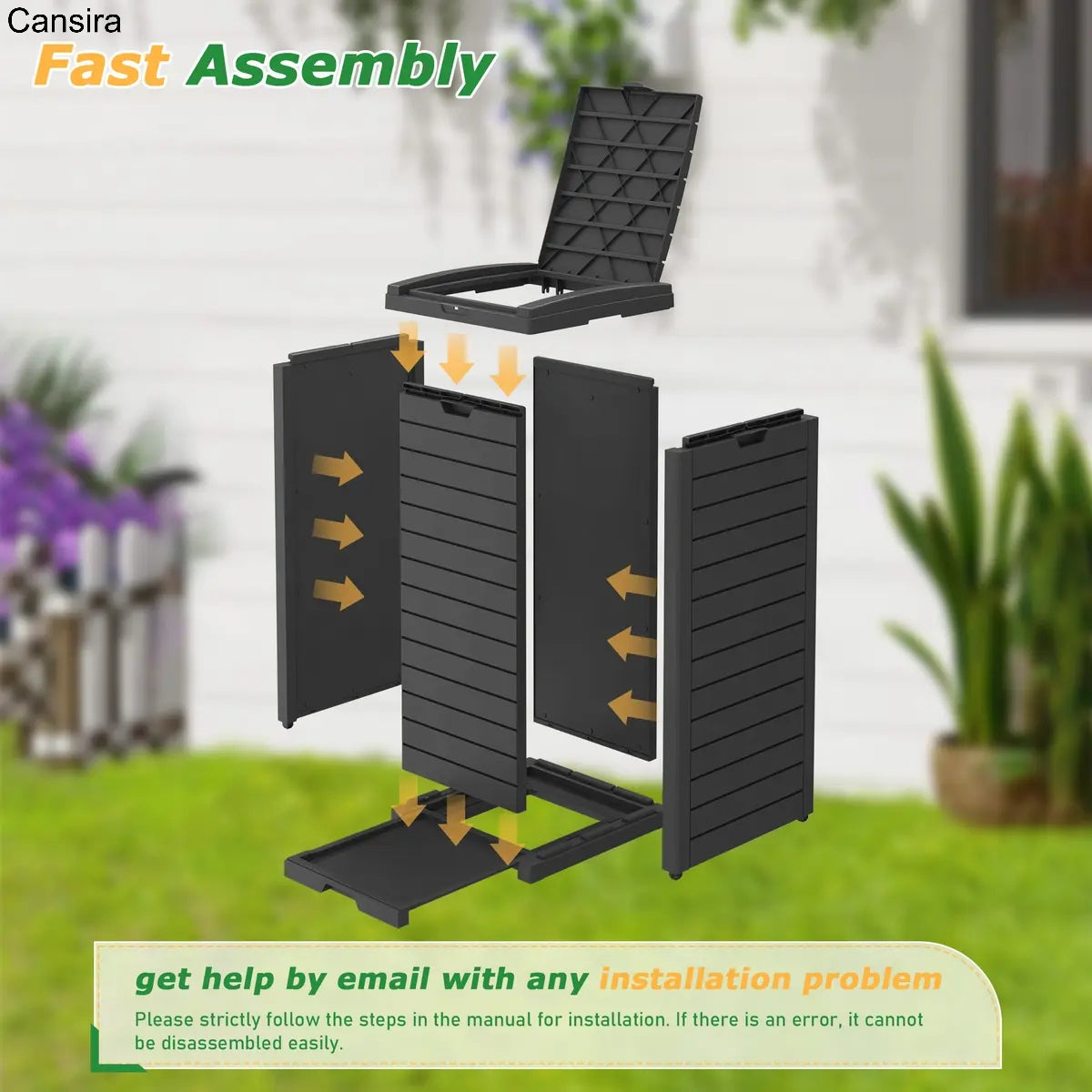 31-Gallon Outdoor Trash Can with Lid