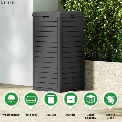 31-Gallon Outdoor Trash Can with Lid