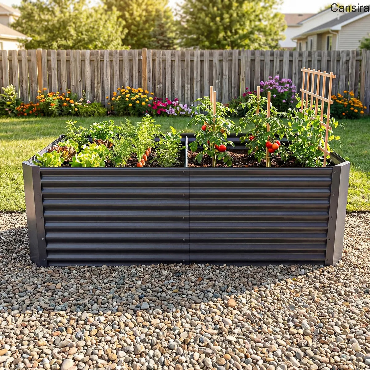 Raised Garden Bed Kit Planter Box Set with Gloves
