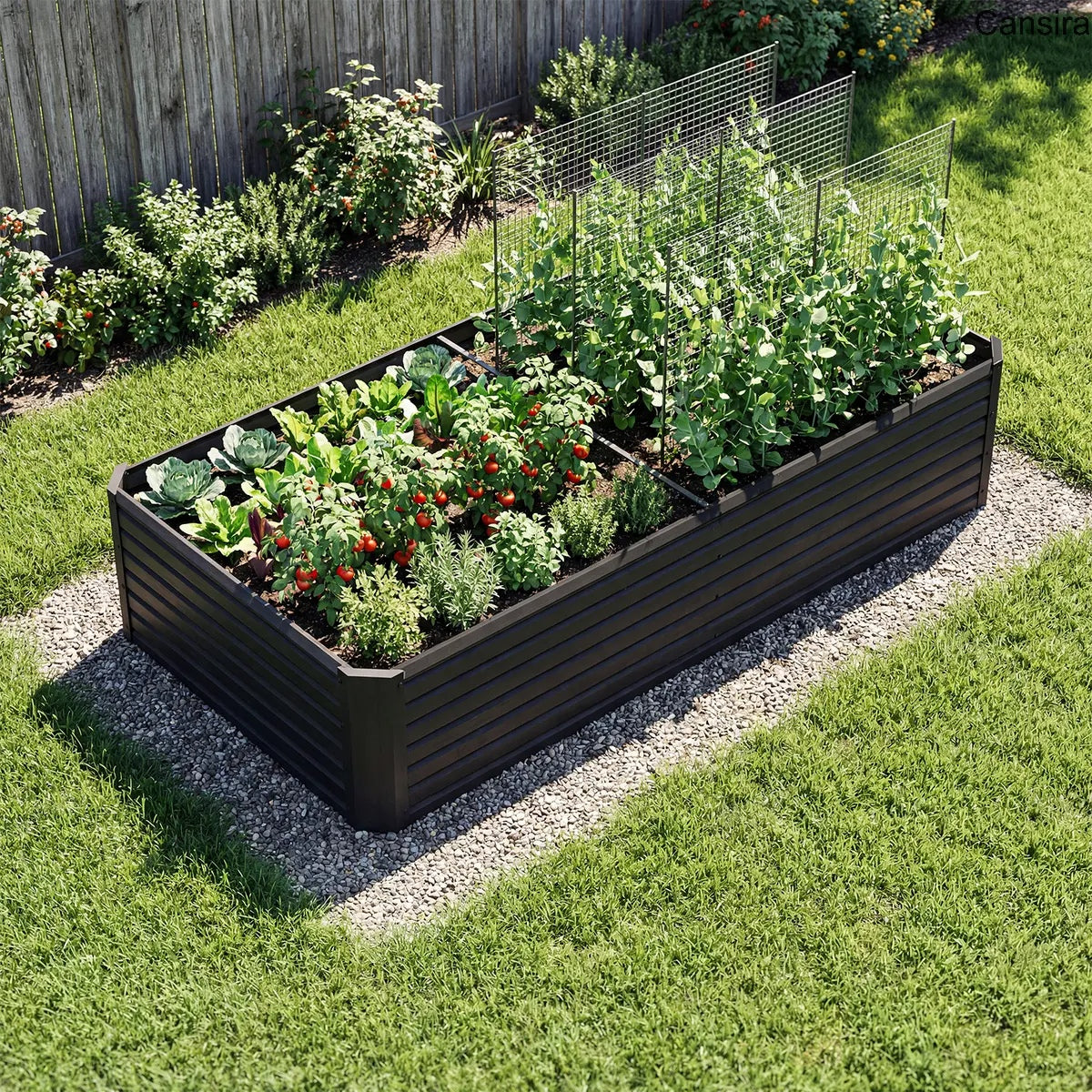 Raised Garden Bed Kit Planter Box Set with Gloves