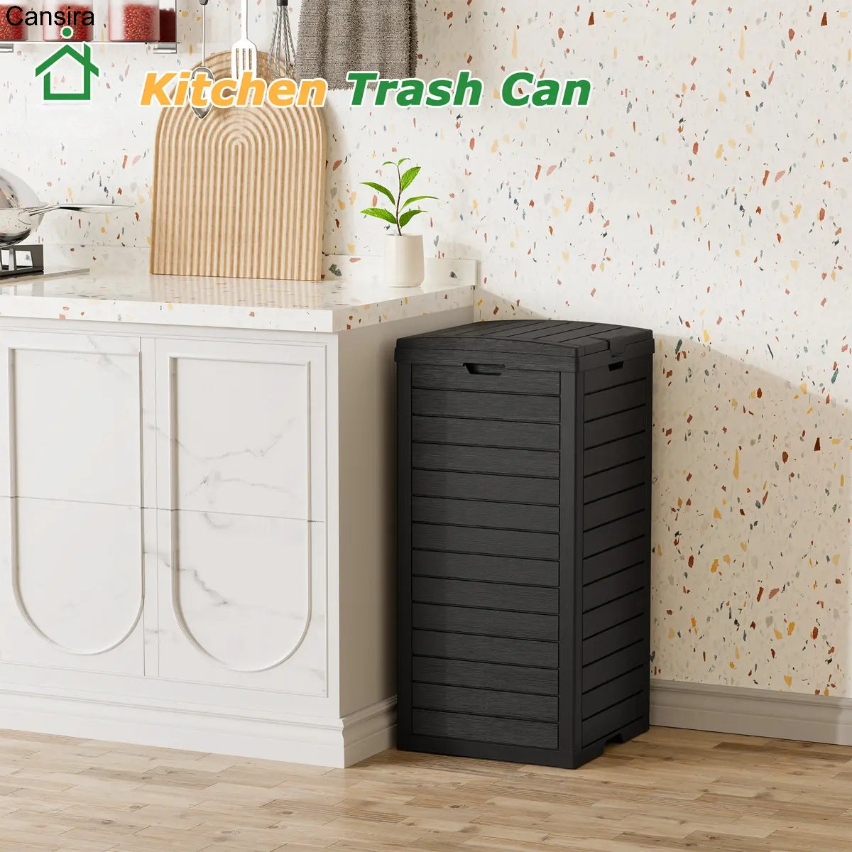 31-Gallon Outdoor Trash Can with Lid
