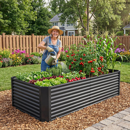 Raised Garden Bed Kit Planter Box Set with Gloves