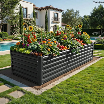 Raised Garden Bed Kit Planter Box Set with Gloves