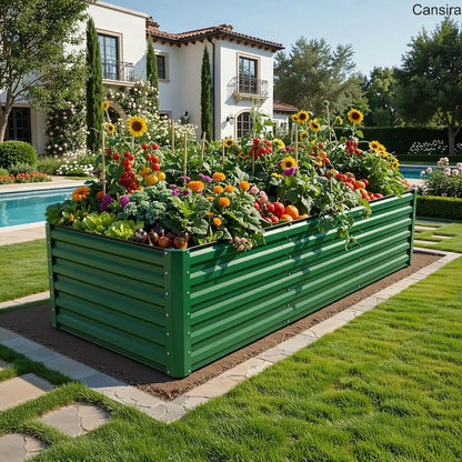 Raised Garden Bed Kit Planter Box Set with Gloves
