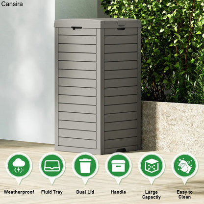 31-Gallon Outdoor Trash Can with Lid