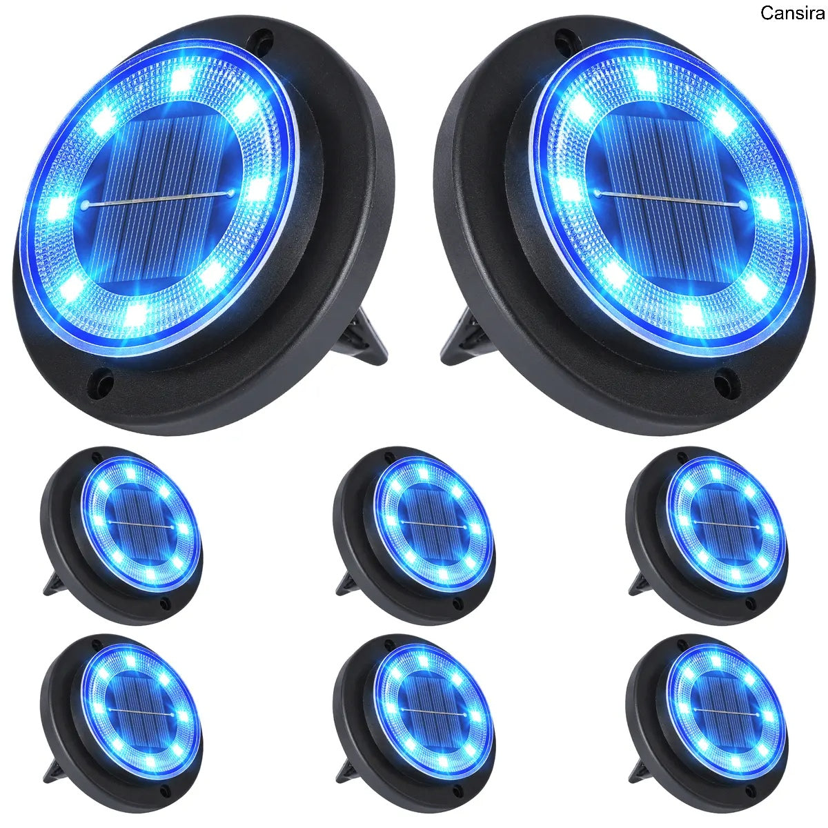 Solar Ground Lights Waterproof Pathway Set