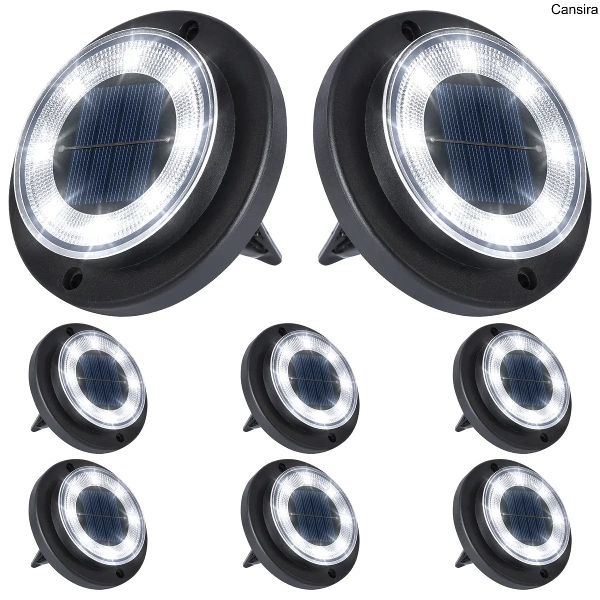 Solar Ground Lights Waterproof Pathway Set