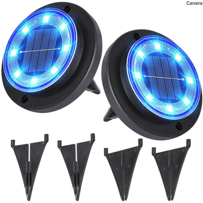 Solar Ground Lights Waterproof Pathway Set