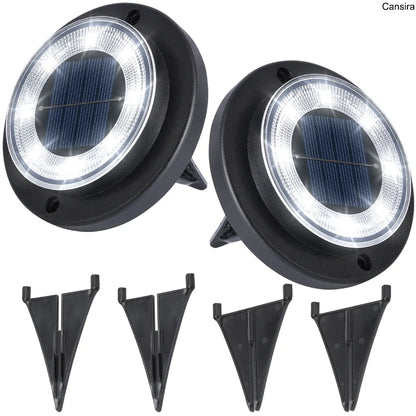 Solar Ground Lights Waterproof Pathway Set